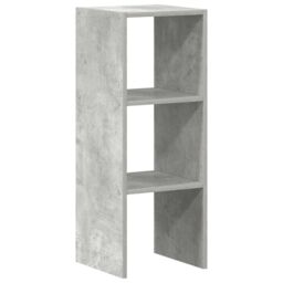 Berkfield Home Bookcase Stackable Concrete Grey 30x30x80 cm Engineered Wood - Size: 30 x 30 x 80 cm - thumbnail 6