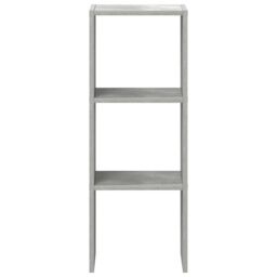 Berkfield Home Bookcase Stackable Concrete Grey 30x30x80 cm Engineered Wood - Size: 30 x 30 x 80 cm - thumbnail 4