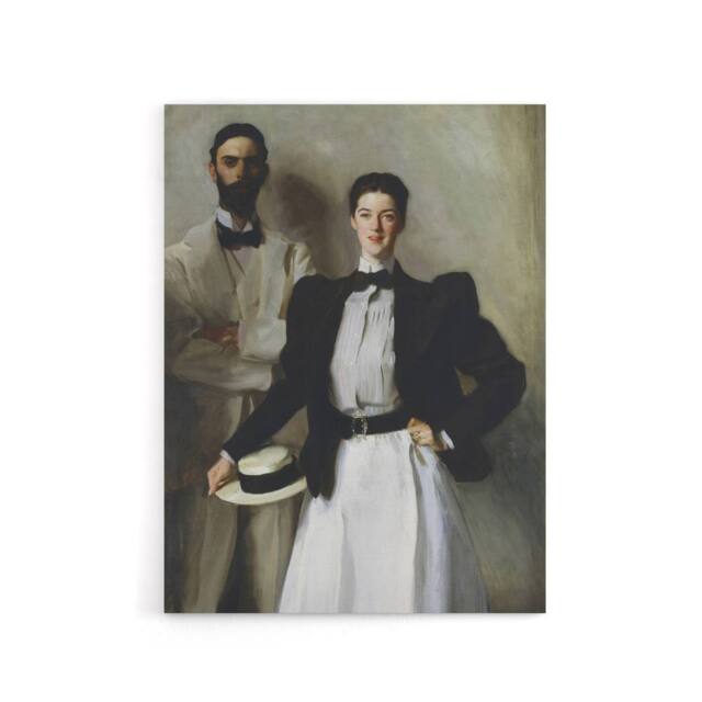 "Artery8 Mr & Mrs Stokes Portrait Sargent Canvas Wall Art Print - Size: W18"" x H24""" - image 1