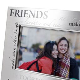 Happy Homewares Modern Collage Friends Themed Picture Frame in Brushed Silver Finish - thumbnail 4