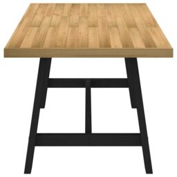 Berkfield Home Dining Table NOAIN A-Shaped Legs 180x90x75 cm Solid Wood Pine in Brown - Size: 180 x 90 x 75 cm - thumbnail 4