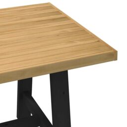 Berkfield Home Dining Table NOAIN A-Shaped Legs 180x90x75 cm Solid Wood Pine in Brown - Size: 180 x 90 x 75 cm - thumbnail 6