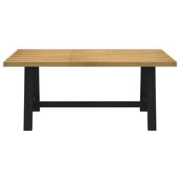 Berkfield Home Dining Table NOAIN A-Shaped Legs 180x90x75 cm Solid Wood Pine in Brown - Size: 180 x 90 x 75 cm - thumbnail 3