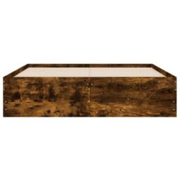Berkfield Home Bed Frame with Drawers without Mattress Smoked Oak 120x200 cm in Brown - Size: Small Double - thumbnail 6