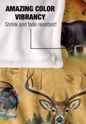 JQ Licensing Cf-Jp Tribal Lodge Hunting Animals Silky Touch Super Soft Throw Blanket 152 X 127 cm in White - thumbnail 4