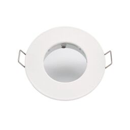 Netlighting Speculo LED Fire Rated 1 Light Bathroom Recessed Light Matt White Glass IP65 - thumbnail 2
