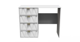 Ready Assembled 2 U Dallas 4 Drawer Vanity (Ready Assembled) in White - thumbnail 1
