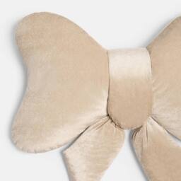 OHS Bow Shaped Velvet Scatter Cushion Xmas Decorative Plush Pillow in Natural - thumbnail 4