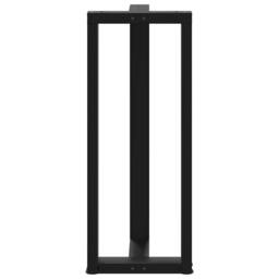 Berkfield Home Bar Table Legs T-Shaped¬†2 pcs Black 50x35x(100-101) cm Steel - thumbnail 6