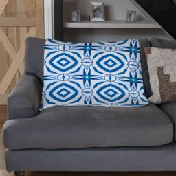 Benjamin Tate Design Blue Powerful Blanket in Natural - Size: 120 cm x 150 cm - thumbnail 2