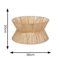 ValueLights Maddie Natural Paper Rope Ceiling Floor Lamp Light Shade & 4w LED - thumbnail 6
