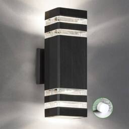 SPETLEK Modern Outdoor Wall Light Up Down IP65 GU10 LED in Black - thumbnail 1