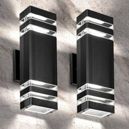 SPETLEK Modern Outdoor Wall Light Up Down IP65 GU10 LED in Black - thumbnail 5