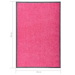 Berkfield Home Pliable Doormat Washable Pink 60x90 cm - thumbnail 6
