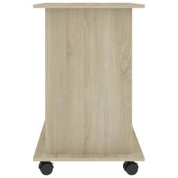 Berkfield Home Computer Desk Sonoma Oak 80x50x75 cm Engineered Wood in Brown - Size: 80 x 50 x 75 cm - thumbnail 5