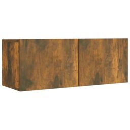 Berkfield Home 5 Piece TV Cabinet Set Smoked Oak Engineered Wood in Brown - thumbnail 5