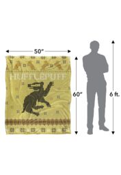 Harry Potter Blanket, 152x127 cm Hufflepuff Ugly Christmas Sweater Silky Touch Super Soft Throw Blanket in White - thumbnail 5