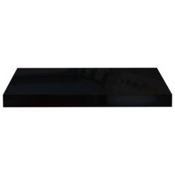 Berkfield Home Floating Wall Shelves 2 pcs High Gloss Black 50x23x3.8 cm MDF - thumbnail 5