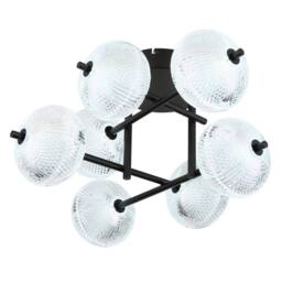 Netlighting Aida Multi Arm Semi Flush Ceiling Lamp Matt Black LED 30004500K - thumbnail 5