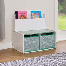 Liberty House Toys Kids Teddy Bear Bookcase in White - thumbnail 2