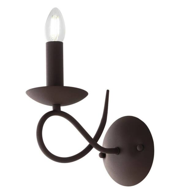 Netlighting GINEVRA Candle Wall Light Corten 12x23x21cm in Brown - Size: 12 x 23 x 21 cm