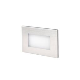 Netlighting Gron LED Outdoor Recessed Wall Light Matt Nickel IP65 in Grey - thumbnail 1
