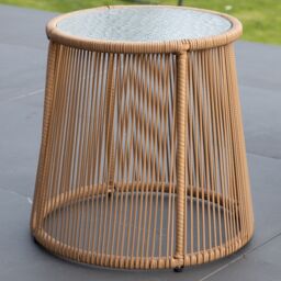 Artemis Home Carbini 3 Piece Garden Patio Bistro Set in Cream - thumbnail 8