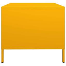 Berkfield Home Sturdy Coffee Table Mustard Yellow 68.5x50x43.5 cm Cold-rolled Steel - thumbnail 7