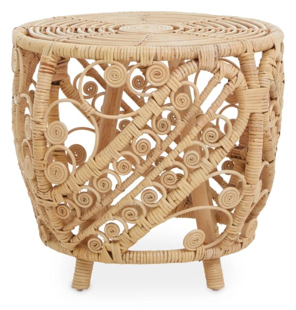 Orsina Chic Design Large Natural Rattan Table, Versatile Coffee Table, Light Weight Cocktail Table, Side Table - image 1