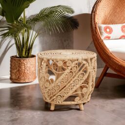 Orsina Chic Design Large Natural Rattan Table, Versatile Coffee Table, Light Weight Cocktail Table, Side Table - thumbnail 4