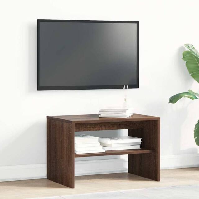 Berkfield Home TV Cabinet Brown Oak 60x40x40 cm Engineered Wood - Size: 60 x 40 x 40 cm - image 1