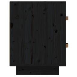 Berkfield Home Bedside Cabinets 2 pcs Black 40x34x45 cm Solid Wood Pine - Size: 40 x 34 x 45 cm - thumbnail 9