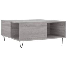 Berkfield Home Coffee Table Grey Sonoma 80x80x36.5 cm Engineered Wood - thumbnail 6