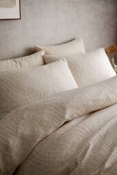Appletree 'Fossil Jacquard' Textured Duvet Cover Set in Natural - Size: Single - thumbnail 2