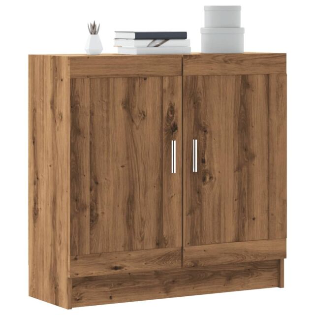 Berkfield Home Book Cabinet Artisan Oak 82.5x30.5x80 cm Engineered Wood in Brown - image 1