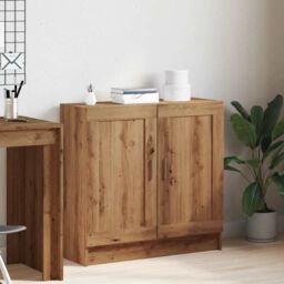 Berkfield Home Book Cabinet Artisan Oak 82.5x30.5x80 cm Engineered Wood in Brown - thumbnail 3