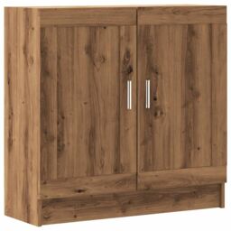 Berkfield Home Book Cabinet Artisan Oak 82.5x30.5x80 cm Engineered Wood in Brown - thumbnail 2