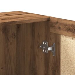 Berkfield Home Book Cabinet Artisan Oak 82.5x30.5x80 cm Engineered Wood in Brown - thumbnail 9