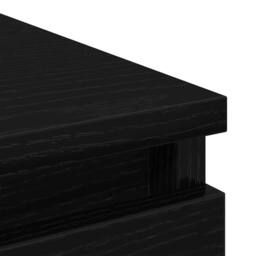 Berkfield Home Sideboard Black Oak 100x35x99 cm Engineered Wood - Size: 100 x 35 x 99 cm - thumbnail 9