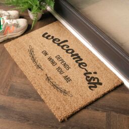 Artsy Mats Welcome-ish Doormat (60 x 40cm) in Brown - Size: 40 cm x 60 cm - thumbnail 2