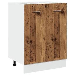 Berkfield Home Bottom Cabinet Lyon Old Wood 60x46x81.5 cm Engineered Wood in Brown - thumbnail 2