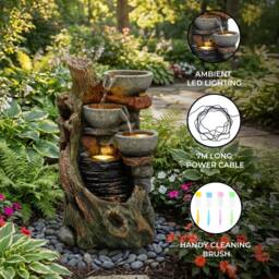 Monstershop Electric Water Feature - Rustic Brook in Grey - thumbnail 2