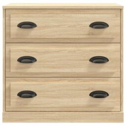 Berkfield Home Sideboards 2 pcs Sonoma Oak Engineered Wood in Brown - thumbnail 4