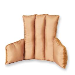 Coopers of Stortford Reversible Armchair Cushion, Teddy Fleece & Polyester in Orange - thumbnail 3