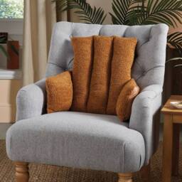 Coopers of Stortford Reversible Armchair Cushion, Teddy Fleece & Polyester in Orange