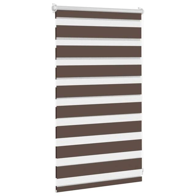 Berkfield Home Elegant Zebra Blind 50 x 100 cm Coffee in Brown - image 1