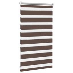 Berkfield Home Elegant Zebra Blind 50 x 100 cm Coffee in Brown - thumbnail 4