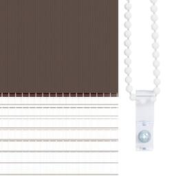 Berkfield Home Elegant Zebra Blind 50 x 100 cm Coffee in Brown - thumbnail 8