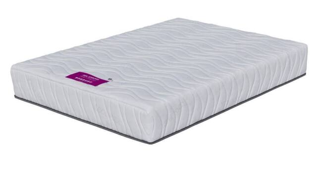 Rest Relax Cool Blue Pocket Sprung 1000 Rolled Mattress in White - Size: Double - image 1