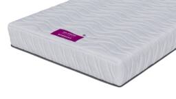 Rest Relax Cool Blue Pocket Sprung 1000 Rolled Mattress in White - Size: Double - thumbnail 3